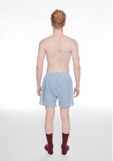 herensokken ruiten bordeauxrood bordeauxrood - 4150640BURGUNDYRED - HEMA